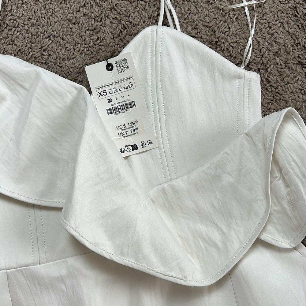NWT ZARA VOLUMINOUS SHORT DRESS ZW COLLECTION - Picture 7 of 16